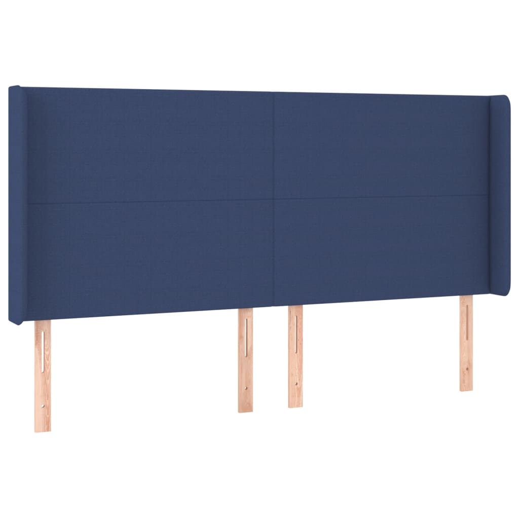 Hoofdbord LED 183x16x118/128 cm stof blauw Hoofdborden en voetborden | Creëer jouw Trendy Thuis | Gratis bezorgd & Retour | Trendy.nl