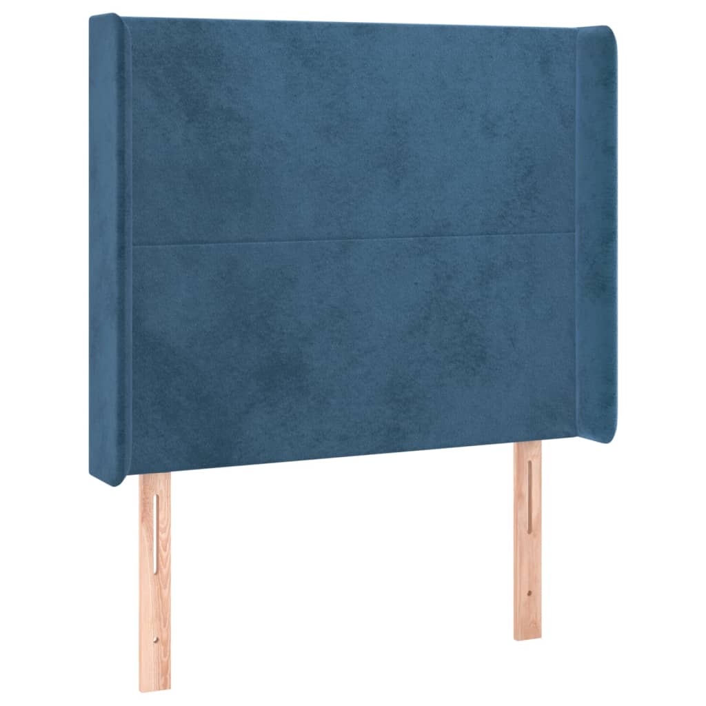 Hoofdbord LED 103x16x118/128 cm fluweel donkerblauw Hoofdborden en voetborden | Creëer jouw Trendy Thuis | Gratis bezorgd & Retour | Trendy.nl