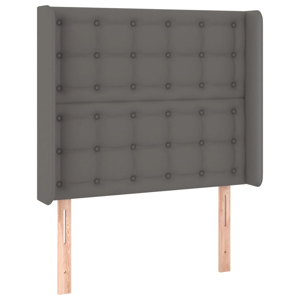 Hoofdbord LED 83x16x118/128 cm kunstleer grijs Hoofdborden en voetborden | Creëer jouw Trendy Thuis | Gratis bezorgd & Retour | Trendy.nl