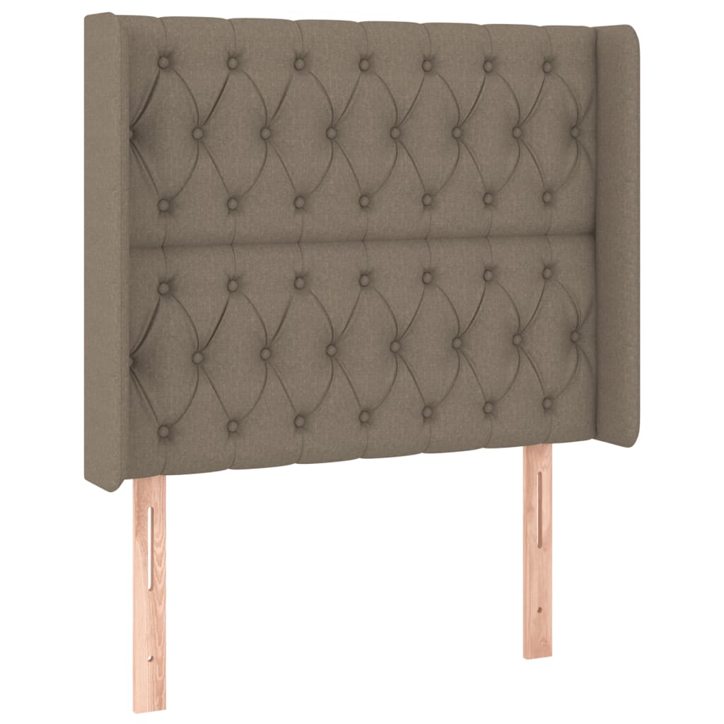 Hoofdbord LED 93x16x118/128 cm stof taupe Hoofdborden en voetborden | Creëer jouw Trendy Thuis | Gratis bezorgd & Retour | Trendy.nl