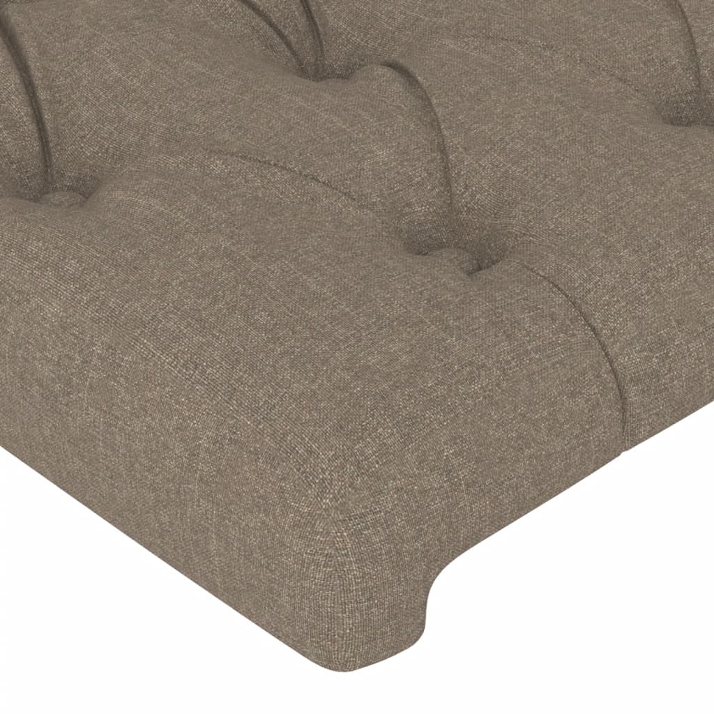 Hoofdbord LED 93x16x118/128 cm stof taupe Hoofdborden en voetborden | Creëer jouw Trendy Thuis | Gratis bezorgd & Retour | Trendy.nl