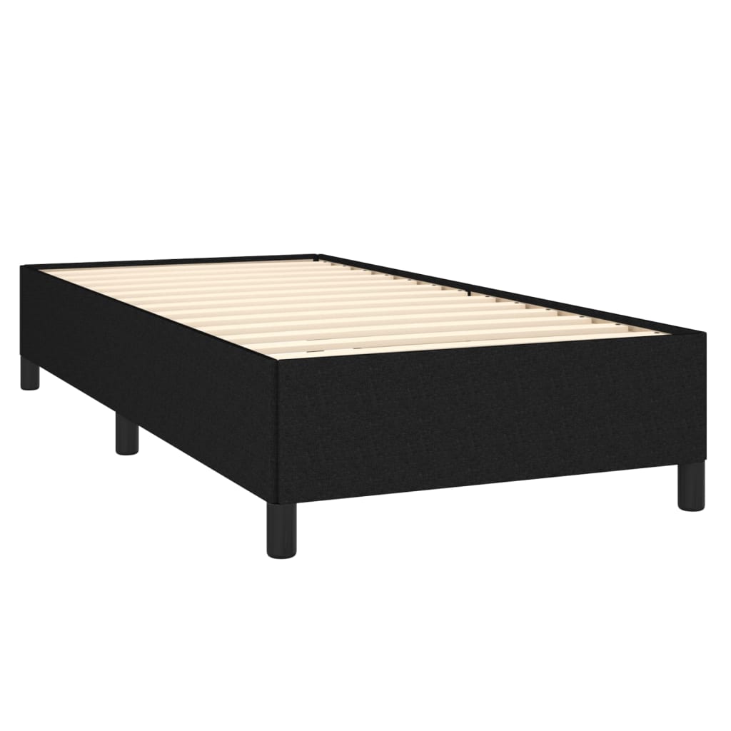 Boxspring met matras stof zwart 90x200 cm Bedden & bedframes | Creëer jouw Trendy Thuis | Gratis bezorgd & Retour | Trendy.nl