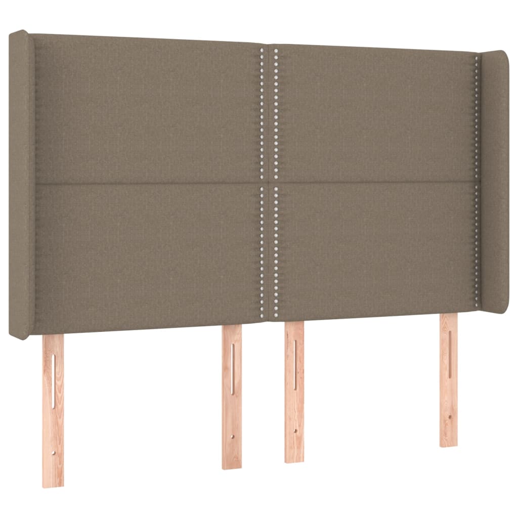 Boxspring met matras en LED stof taupe 140x190 cm Bedden & bedframes | Creëer jouw Trendy Thuis | Gratis bezorgd & Retour | Trendy.nl