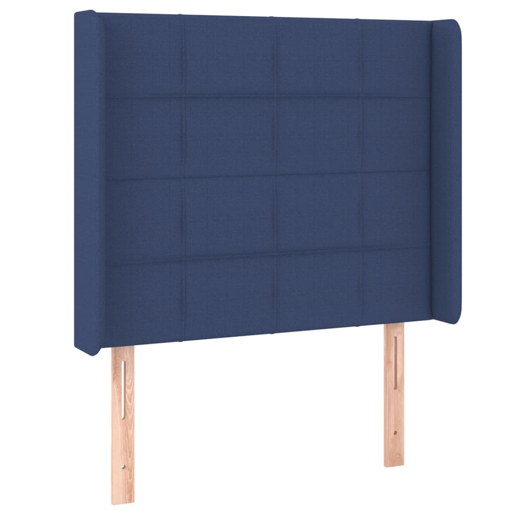 Boxspring met matras en LED stof blauw 100x200 cm Bedden & bedframes | Creëer jouw Trendy Thuis | Gratis bezorgd & Retour | Trendy.nl