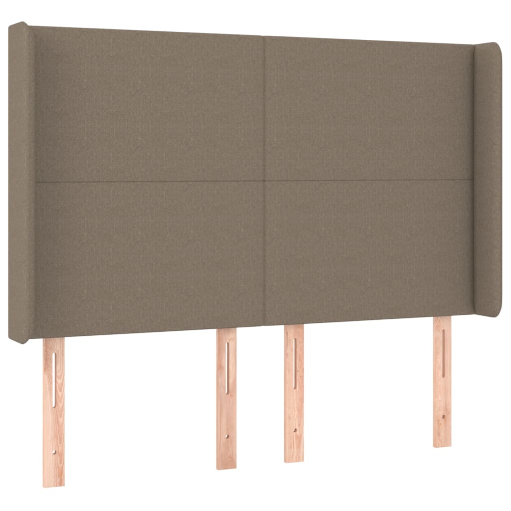 Boxspring met matras en LED stof taupe 140x190 cm Bedden & bedframes | Creëer jouw Trendy Thuis | Gratis bezorgd & Retour | Trendy.nl