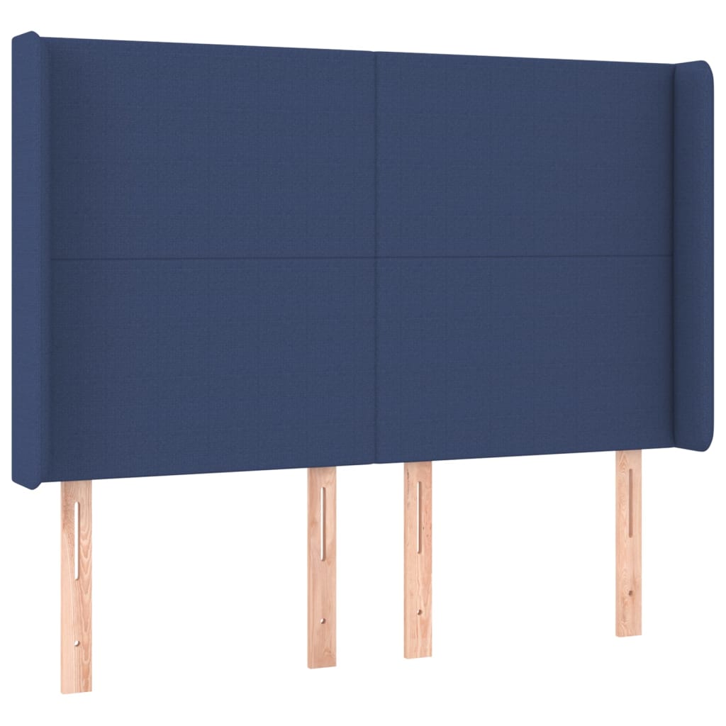 Boxspring met matras en LED stof blauw 140x190 cm Bedden & bedframes | Creëer jouw Trendy Thuis | Gratis bezorgd & Retour | Trendy.nl