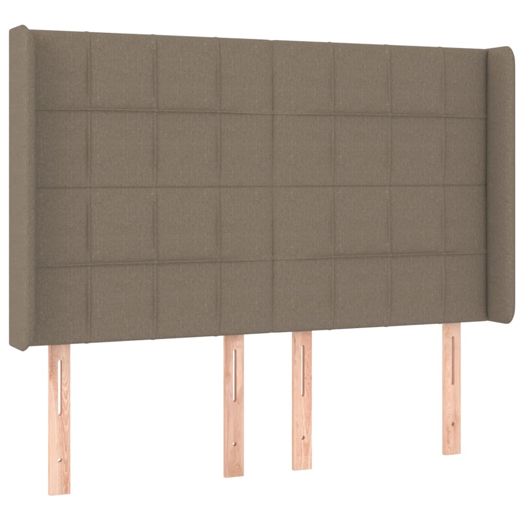 Boxspring met matras en LED stof taupe 140x190 cm Bedden & bedframes | Creëer jouw Trendy Thuis | Gratis bezorgd & Retour | Trendy.nl