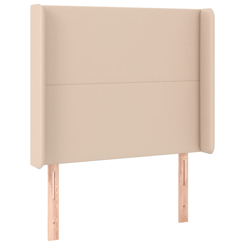 Boxspring met matras en LED kunstleer cappuccinokleur 90x190 cm Bedden & bedframes | Creëer jouw Trendy Thuis | Gratis bezorgd & Retour | Trendy.nl