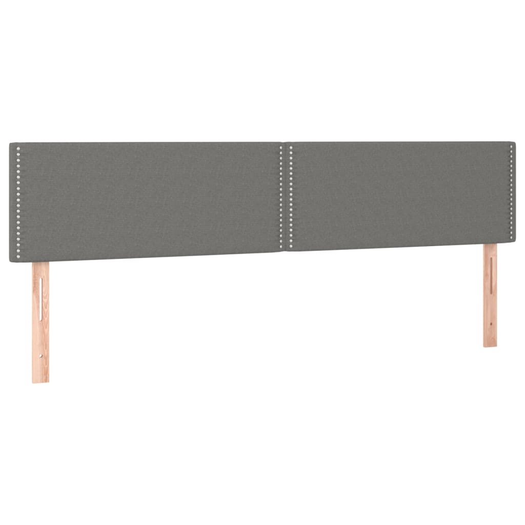 Boxspring met matras en LED stof donkergrijs 160x200 cm Bedden & bedframes | Creëer jouw Trendy Thuis | Gratis bezorgd & Retour | Trendy.nl