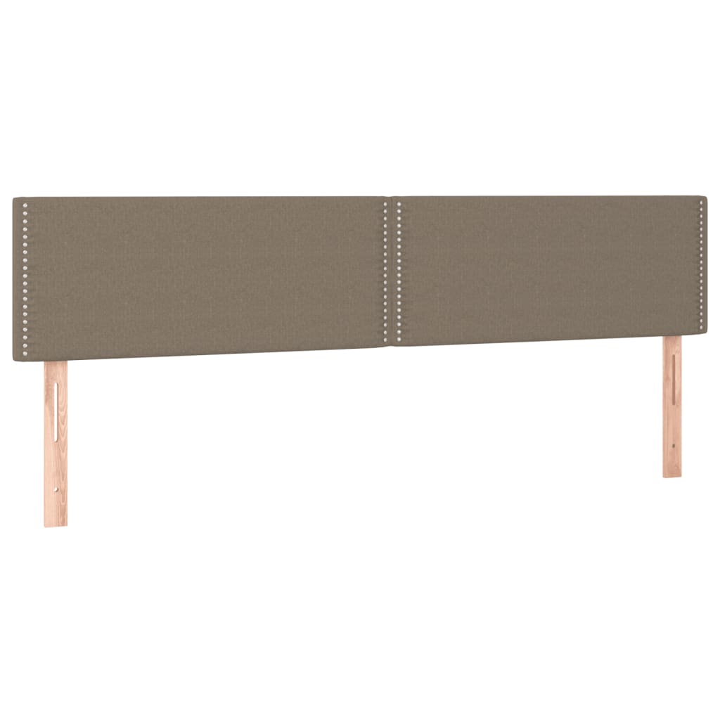 Boxspring met matras en LED stof taupe 160x200 cm Bedden & bedframes | Creëer jouw Trendy Thuis | Gratis bezorgd & Retour | Trendy.nl