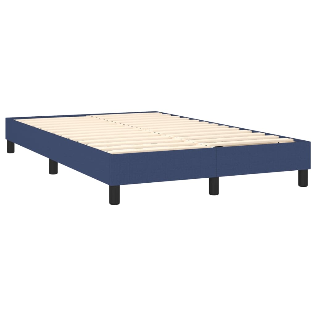 Boxspring met matras en LED stof blauw 120x200 cm Bedden & bedframes | Creëer jouw Trendy Thuis | Gratis bezorgd & Retour | Trendy.nl