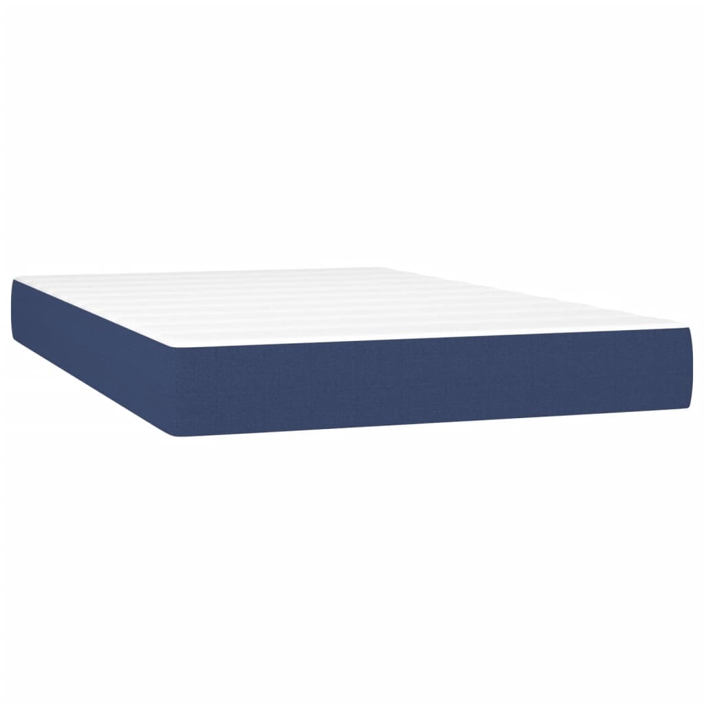 Boxspring met matras en LED stof blauw 120x200 cm Bedden & bedframes | Creëer jouw Trendy Thuis | Gratis bezorgd & Retour | Trendy.nl