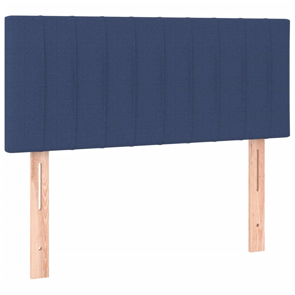 Boxspring met matras en LED stof blauw 90x190 cm Bedden & bedframes | Creëer jouw Trendy Thuis | Gratis bezorgd & Retour | Trendy.nl