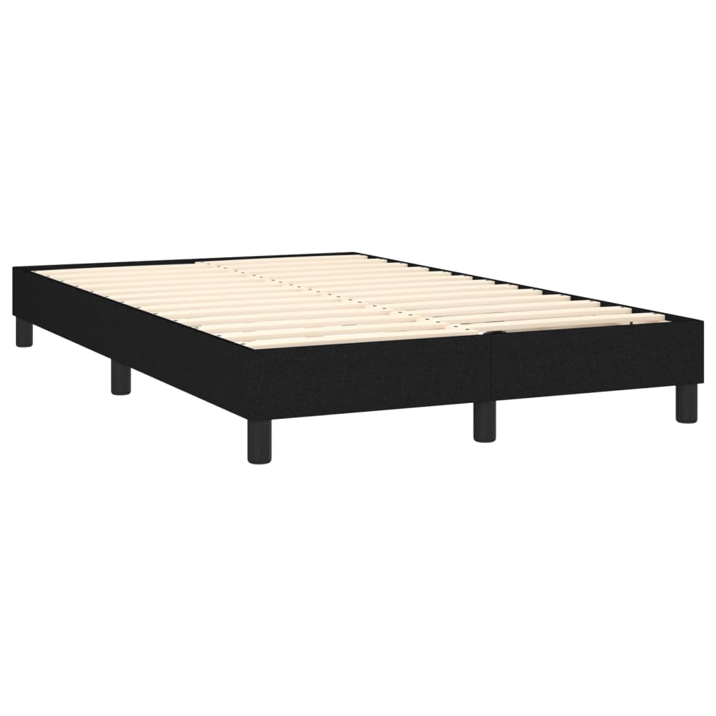 Boxspring met matras en LED stof zwart 120x200 cm Bedden & bedframes | Creëer jouw Trendy Thuis | Gratis bezorgd & Retour | Trendy.nl