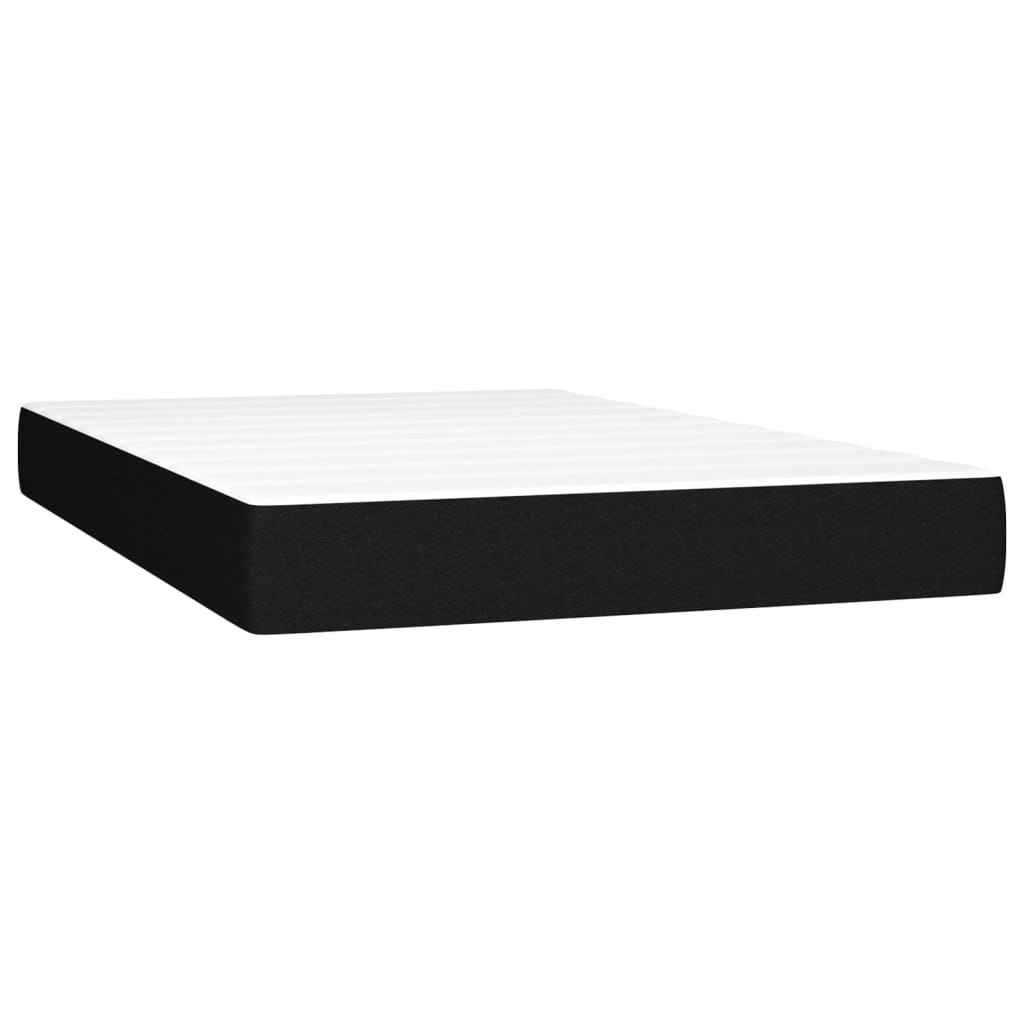 Boxspring met matras en LED stof zwart 120x200 cm Bedden & bedframes | Creëer jouw Trendy Thuis | Gratis bezorgd & Retour | Trendy.nl