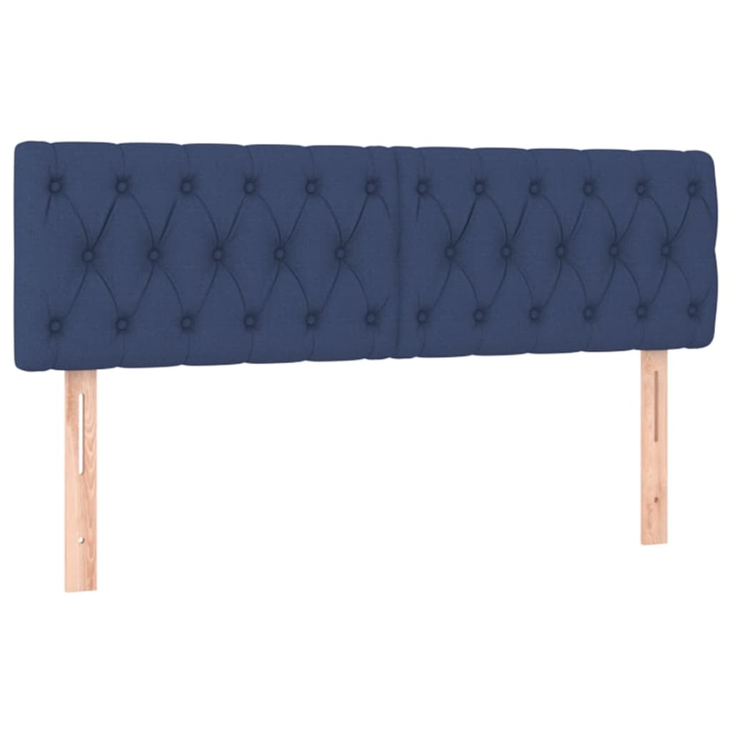 Boxspring met matras en LED stof blauw 160x200 cm Bedden & bedframes | Creëer jouw Trendy Thuis | Gratis bezorgd & Retour | Trendy.nl