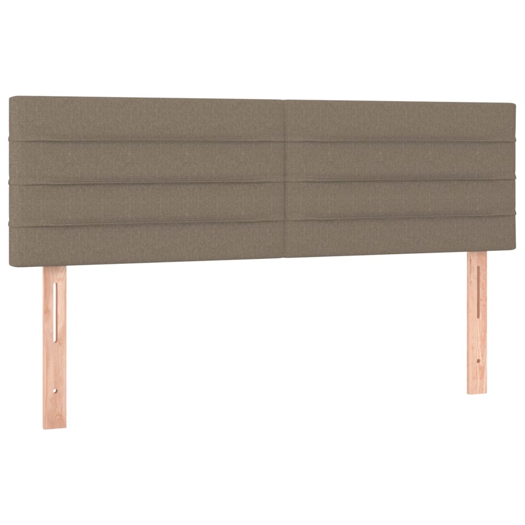 Boxspring met matras en LED stof taupe 140x200 cm Bedden & bedframes | Creëer jouw Trendy Thuis | Gratis bezorgd & Retour | Trendy.nl