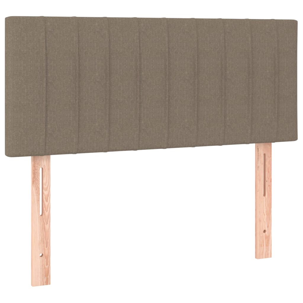 Boxspring met matras en LED stof taupe 80x200 cm Bedden & bedframes | Creëer jouw Trendy Thuis | Gratis bezorgd & Retour | Trendy.nl