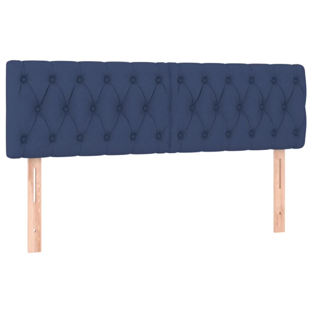 Boxspring met matras en LED stof blauw 160x200 cm Bedden & bedframes | Creëer jouw Trendy Thuis | Gratis bezorgd & Retour | Trendy.nl