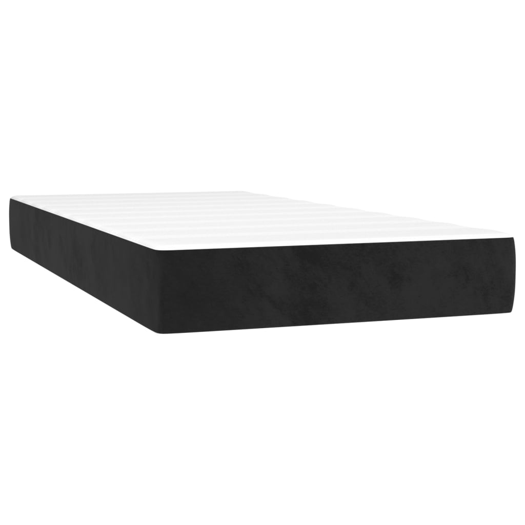 Boxspring met matras en LED fluweel zwart 80x200 cm Bedden & bedframes | Creëer jouw Trendy Thuis | Gratis bezorgd & Retour | Trendy.nl