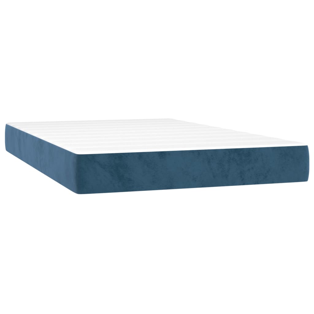 Boxspring met matras en LED fluweel donkerblauw 120x200 cm Bedden & bedframes | Creëer jouw Trendy Thuis | Gratis bezorgd & Retour | Trendy.nl