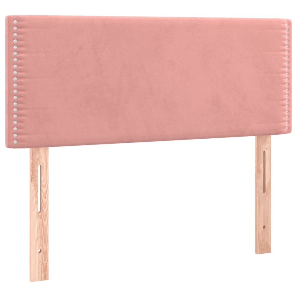 Boxspring met matras en LED fluweel roze 80x200 cm Bedden & bedframes | Creëer jouw Trendy Thuis | Gratis bezorgd & Retour | Trendy.nl