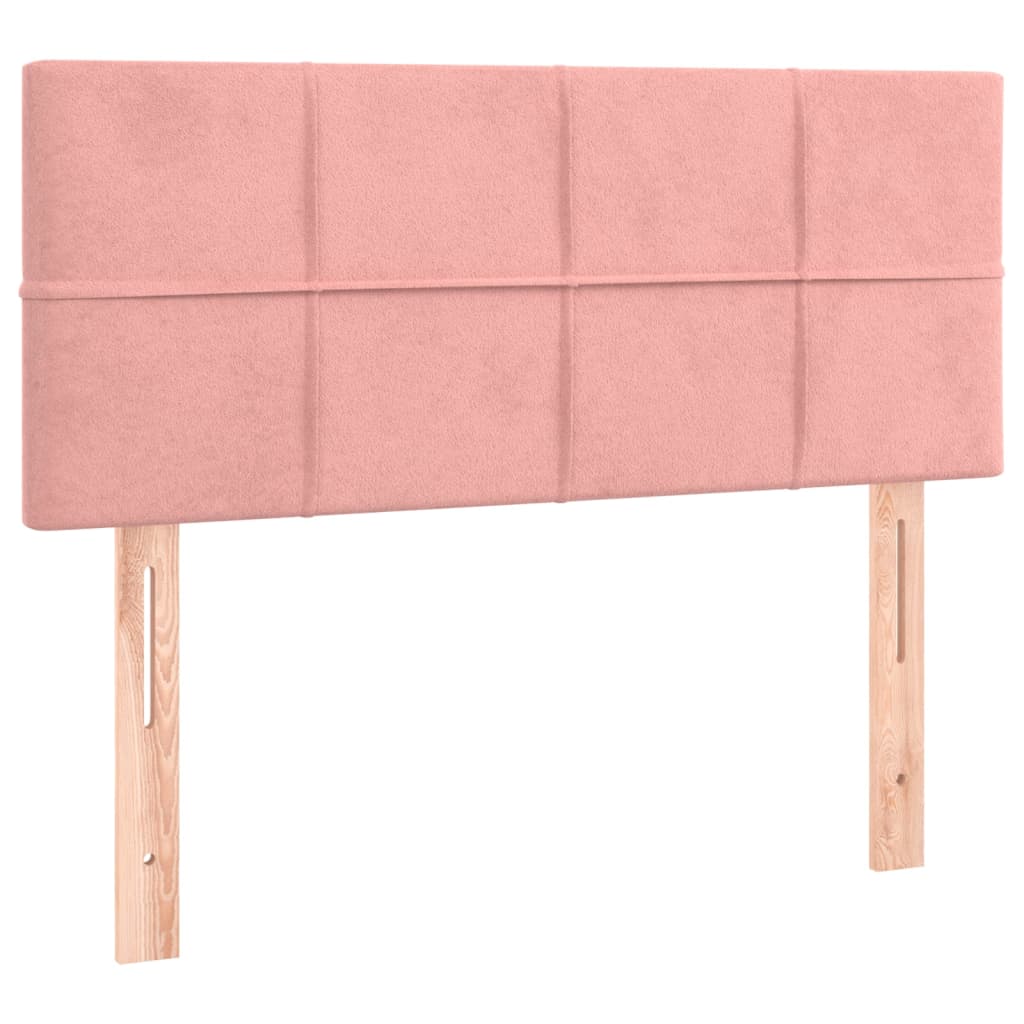 Boxspring met matras en LED fluweel roze 80x200 cm Bedden & bedframes | Creëer jouw Trendy Thuis | Gratis bezorgd & Retour | Trendy.nl