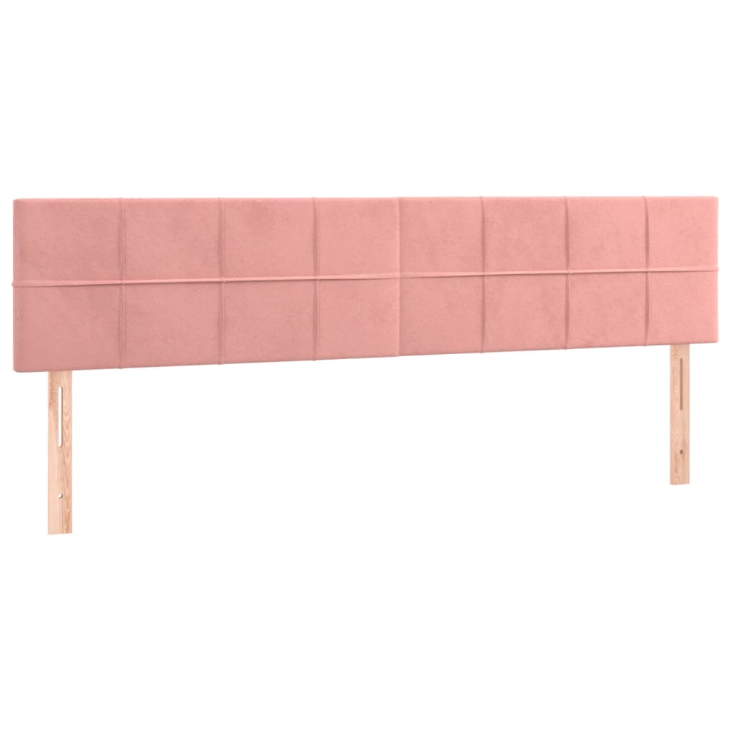 Boxspring met matras en LED fluweel roze 160x200 cm Bedden & bedframes | Creëer jouw Trendy Thuis | Gratis bezorgd & Retour | Trendy.nl