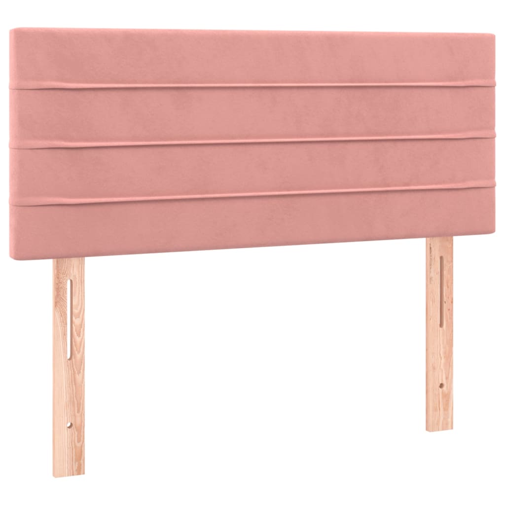 Boxspring met matras en LED fluweel roze 80x200 cm Bedden & bedframes | Creëer jouw Trendy Thuis | Gratis bezorgd & Retour | Trendy.nl