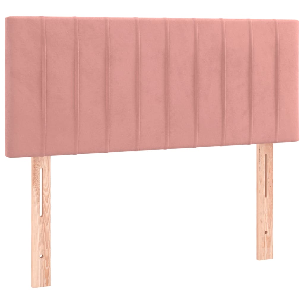 Boxspring met matras en LED fluweel roze 80x200 cm Bedden & bedframes | Creëer jouw Trendy Thuis | Gratis bezorgd & Retour | Trendy.nl