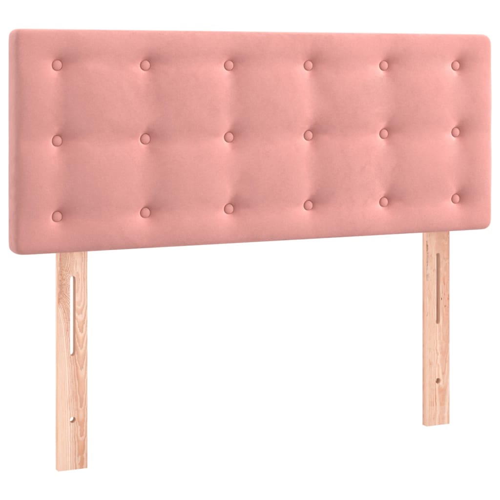 Boxspring met matras en LED fluweel roze 90x190 cm Bedden & bedframes | Creëer jouw Trendy Thuis | Gratis bezorgd & Retour | Trendy.nl