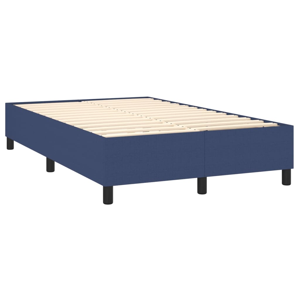 Boxspring met matras en LED stof blauw 120x200 cm Bedden & bedframes | Creëer jouw Trendy Thuis | Gratis bezorgd & Retour | Trendy.nl