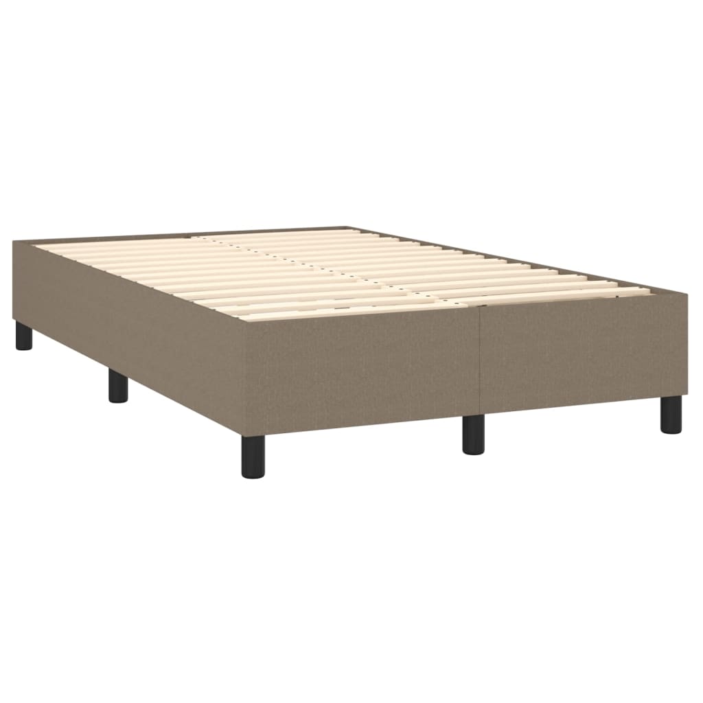 Boxspring met matras en LED stof taupe 120x200 cm Bedden & bedframes | Creëer jouw Trendy Thuis | Gratis bezorgd & Retour | Trendy.nl