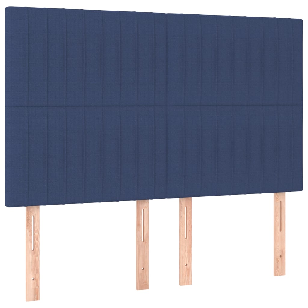 Boxspring met matras en LED stof blauw 140x190 cm Bedden & bedframes | Creëer jouw Trendy Thuis | Gratis bezorgd & Retour | Trendy.nl