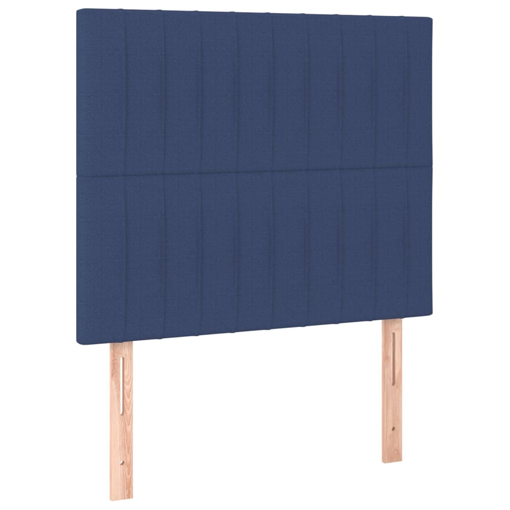 Boxspring met matras en LED stof blauw 90x190 cm Bedden & bedframes | Creëer jouw Trendy Thuis | Gratis bezorgd & Retour | Trendy.nl