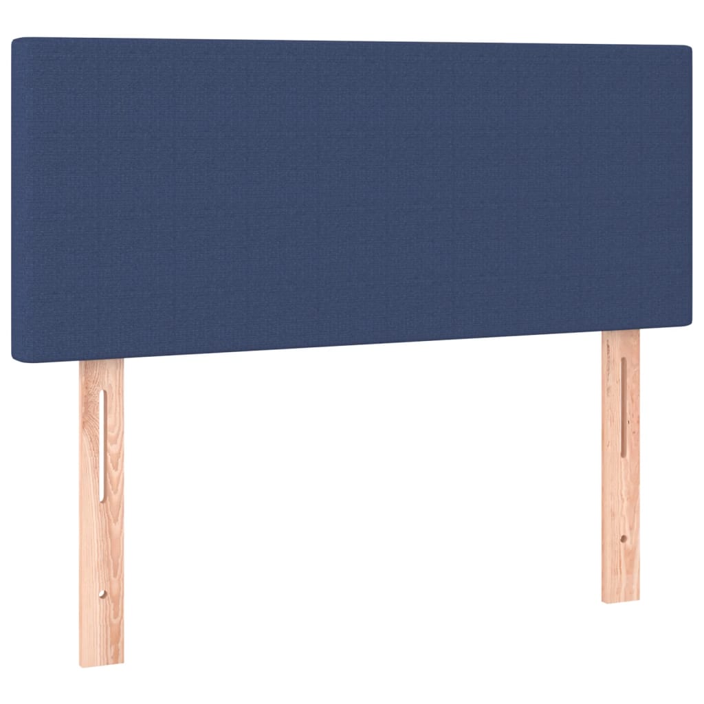 Boxspring met matras stof blauw 90x190 cm Bedden & bedframes | Creëer jouw Trendy Thuis | Gratis bezorgd & Retour | Trendy.nl
