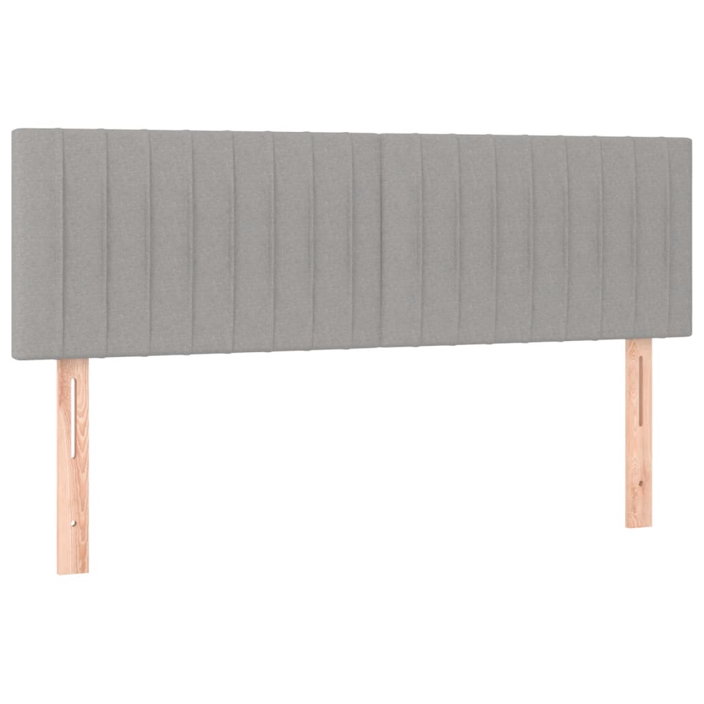 Boxspring met matras stof lichtgrijs 140x200 cm Bedden & bedframes | Creëer jouw Trendy Thuis | Gratis bezorgd & Retour | Trendy.nl