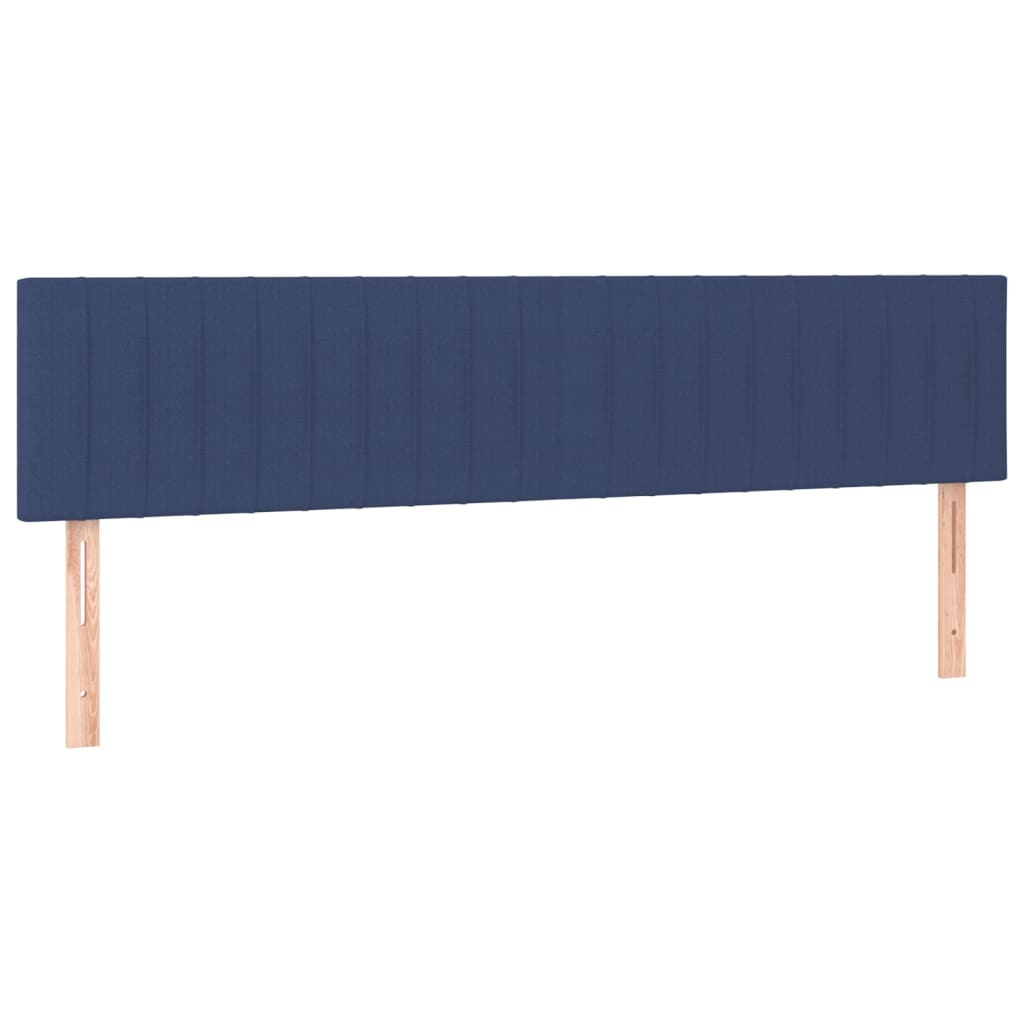 Boxspring met matras stof blauw 180x200 cm