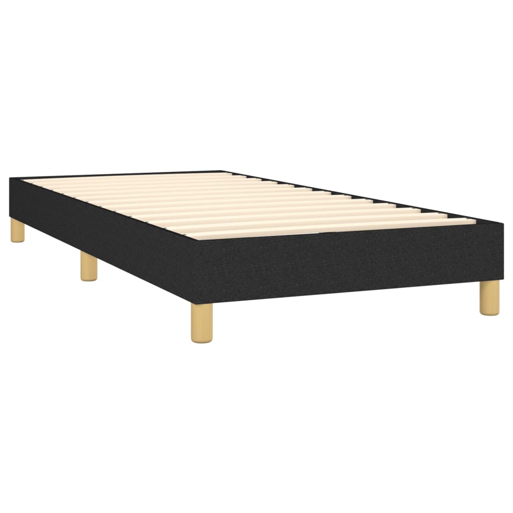 Boxspring met matras stof zwart 90x190 cm Bedden & bedframes | Creëer jouw Trendy Thuis | Gratis bezorgd & Retour | Trendy.nl