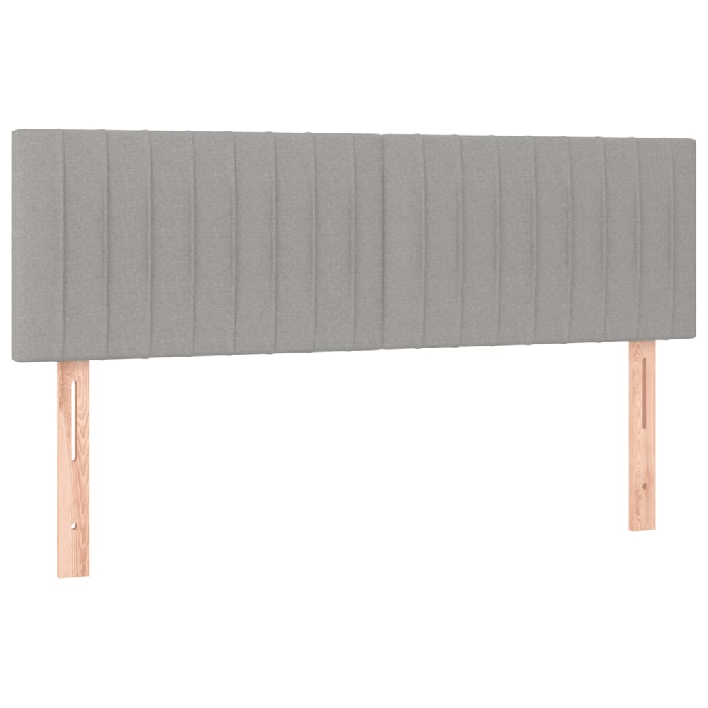 Boxspring met matras stof lichtgrijs 140x190 cm Bedden & bedframes | Creëer jouw Trendy Thuis | Gratis bezorgd & Retour | Trendy.nl