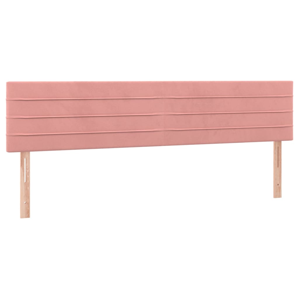 Boxspring met matras fluweel roze 160x200 cm Bedden & bedframes | Creëer jouw Trendy Thuis | Gratis bezorgd & Retour | Trendy.nl