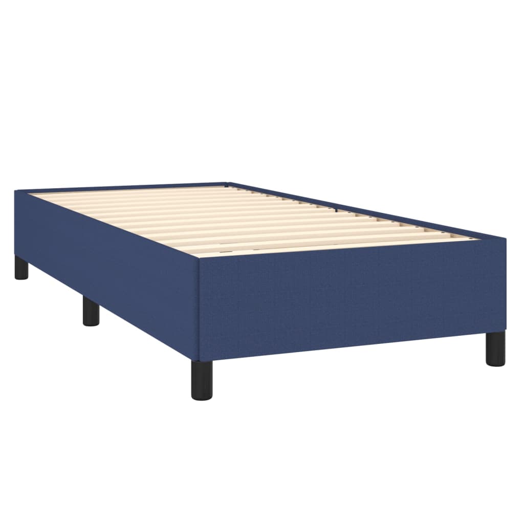 Boxspring met matras stof blauw 90x190 cm Bedden & bedframes | Creëer jouw Trendy Thuis | Gratis bezorgd & Retour | Trendy.nl