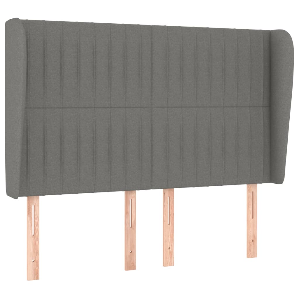 Boxspring met matras stof donkergrijs 140x200 cm Bedden & bedframes | Creëer jouw Trendy Thuis | Gratis bezorgd & Retour | Trendy.nl