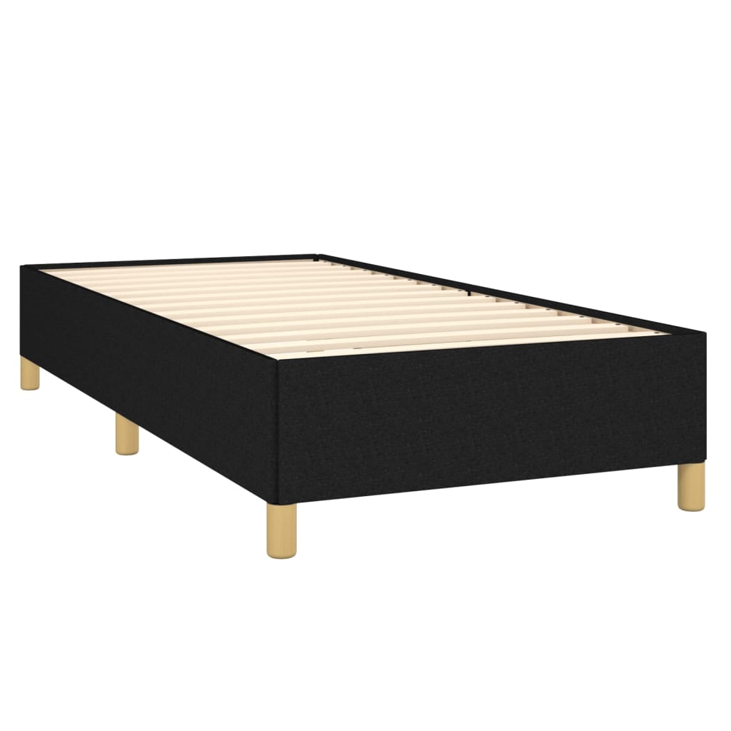 Boxspring met matras stof zwart 90x190 cm Bedden & bedframes | Creëer jouw Trendy Thuis | Gratis bezorgd & Retour | Trendy.nl