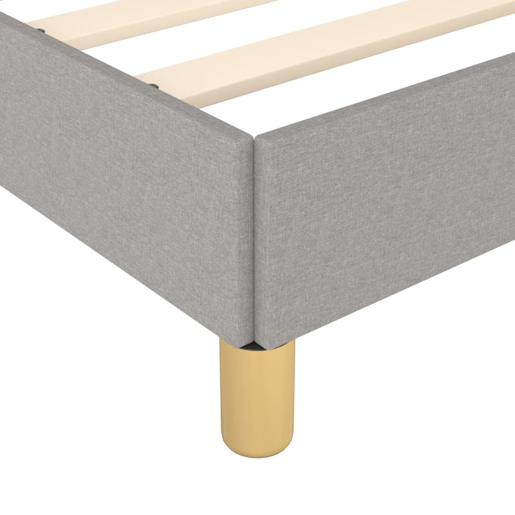 Bedframe met hoofdbord stof lichtgrijs 80x200 cm Bedden & bedframes | Creëer jouw Trendy Thuis | Gratis bezorgd & Retour | Trendy.nl