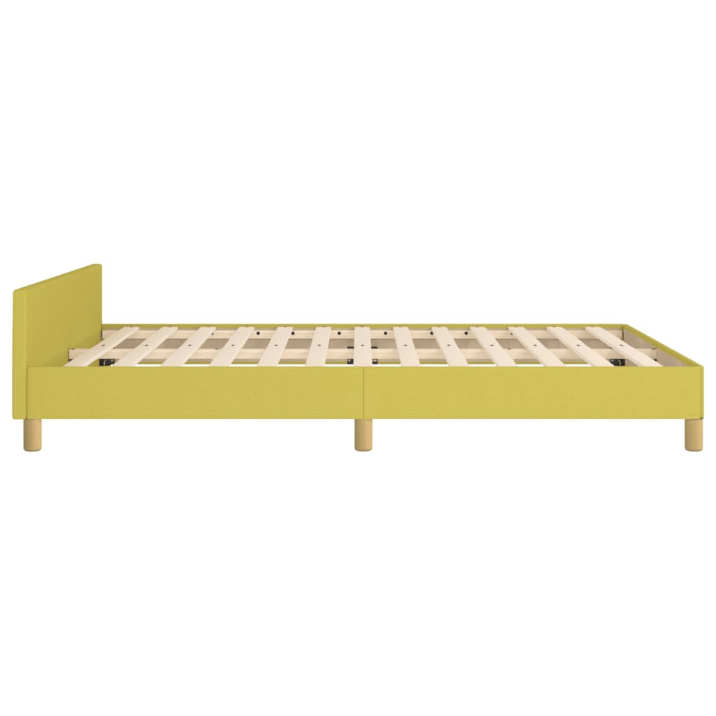 Bedframe zonder matras 140x200 cm stof groen