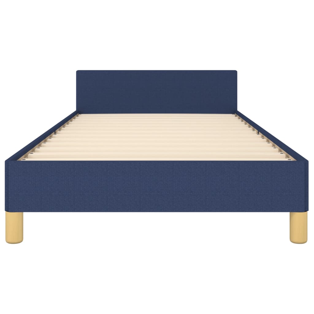 Bedframe zonder matras 80x200 cm stof blauw