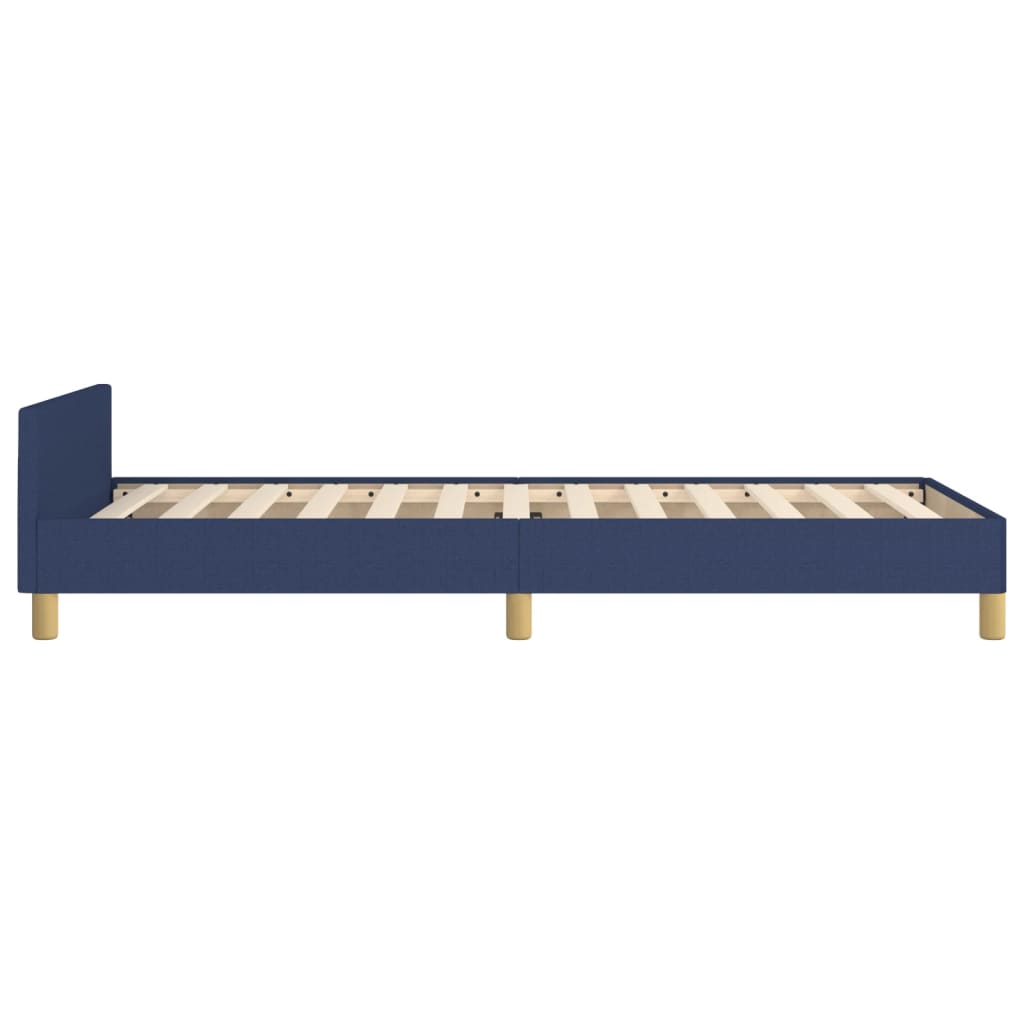 Bedframe zonder matras 80x200 cm stof blauw