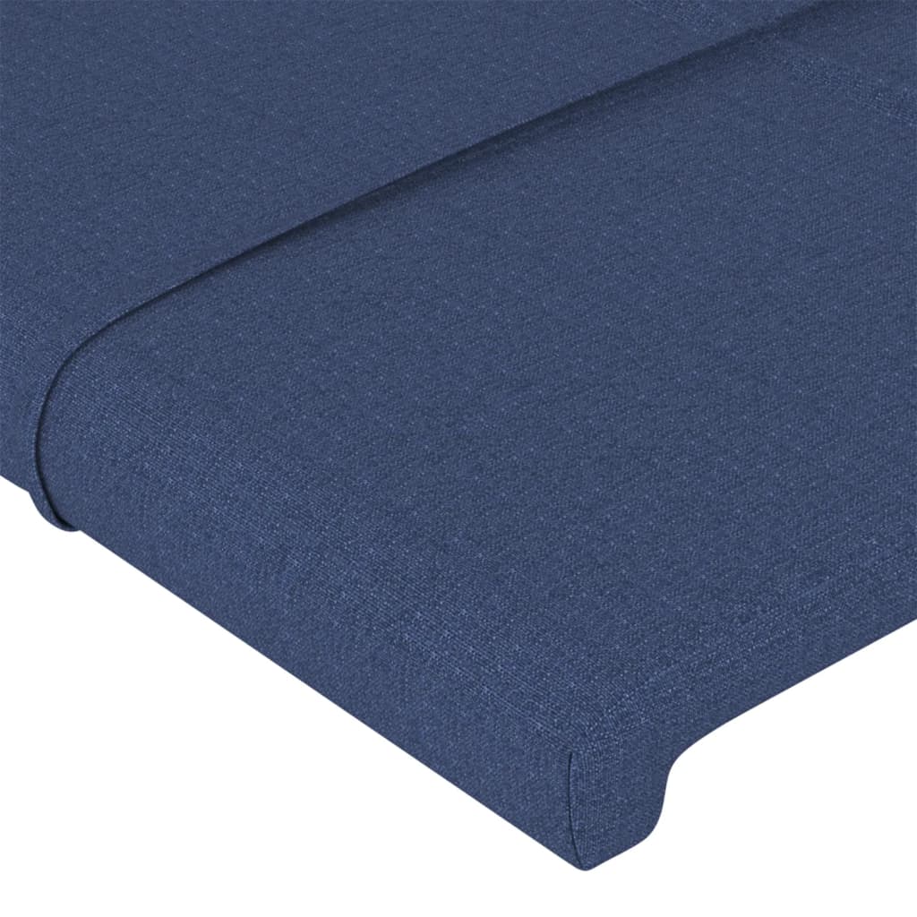 Bedframe zonder matras 80x200 cm stof blauw