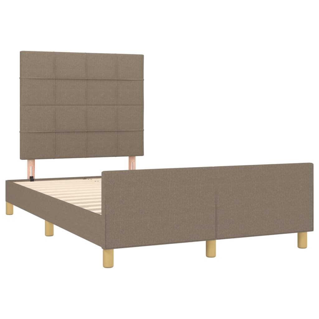 Bedframe zonder matras 120x200 cm stof taupe